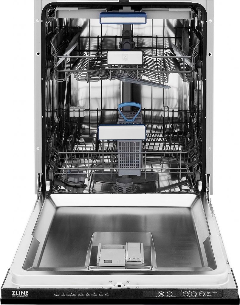 24 Top Control Tall Tub Dishwasher in Custom Panel Ready with Stainless Steel Tub and 3rd Rack (DWV-24) (Black Stainless Steel)