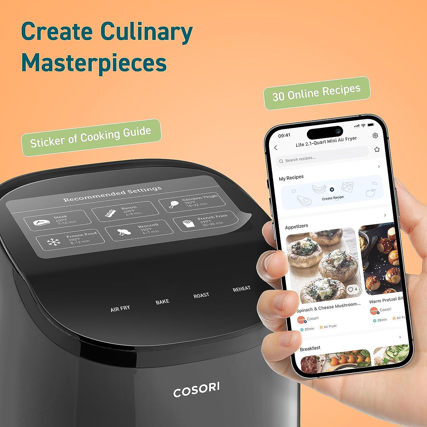 COSORI Small Air Fryer Oven 2.1 Qt Review