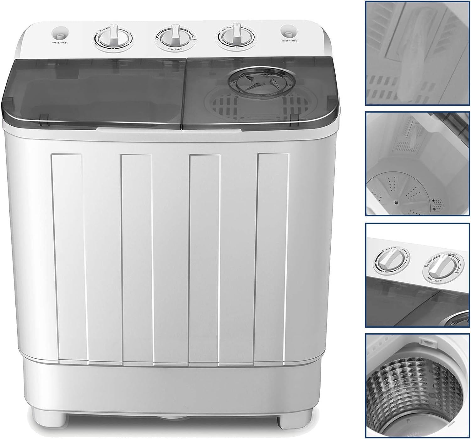 COSVALVE Portable Washing Machine 17lbs Compact Twin Tub Washer and Dryer Combo Review