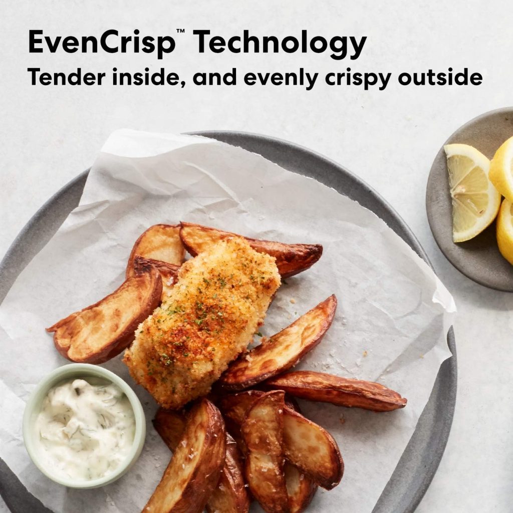 Instant Vortex Pro Air Fryer, 10 Quart, 9-in-1 Rotisserie and Convection Oven, From the Makers of Instant Pot with EvenCrisp Technology, App With Over 100 Recipes, 1500W, Stainless Steel