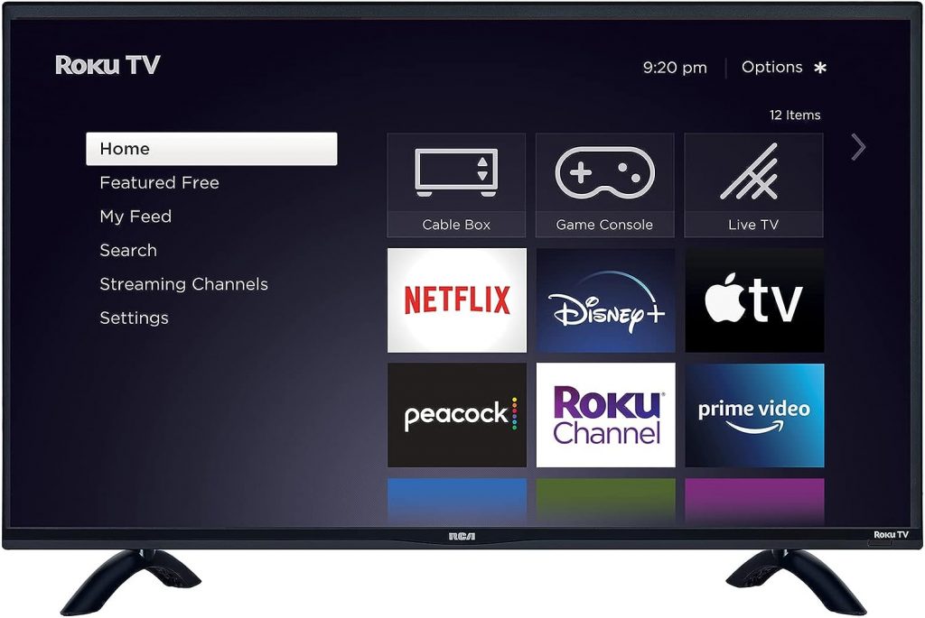 RCA 32-inch Flat Screen 720p Roku Smart LED TV - RTR3261, 2021 Model