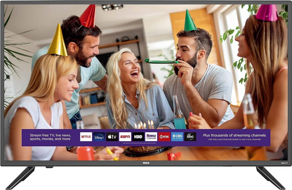 RCA 32-inch Flat Screen 720p Roku Smart LED TV - RTR3261, 2021 Model