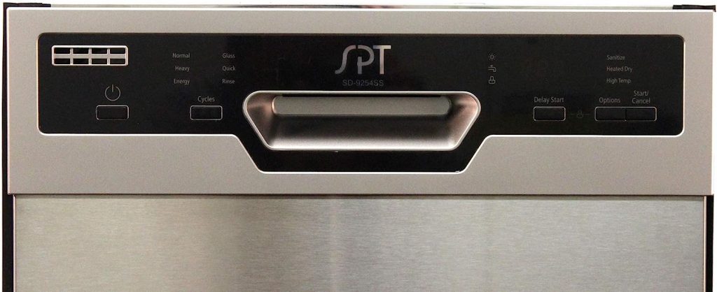 SPT SD-9254SS 18″ Wide Built-In Dishwasher w/Heated Drying, ENERGY STAR, 6 Wash Programs, 8 Place Settings and Stainless Steel Tub – Stainless