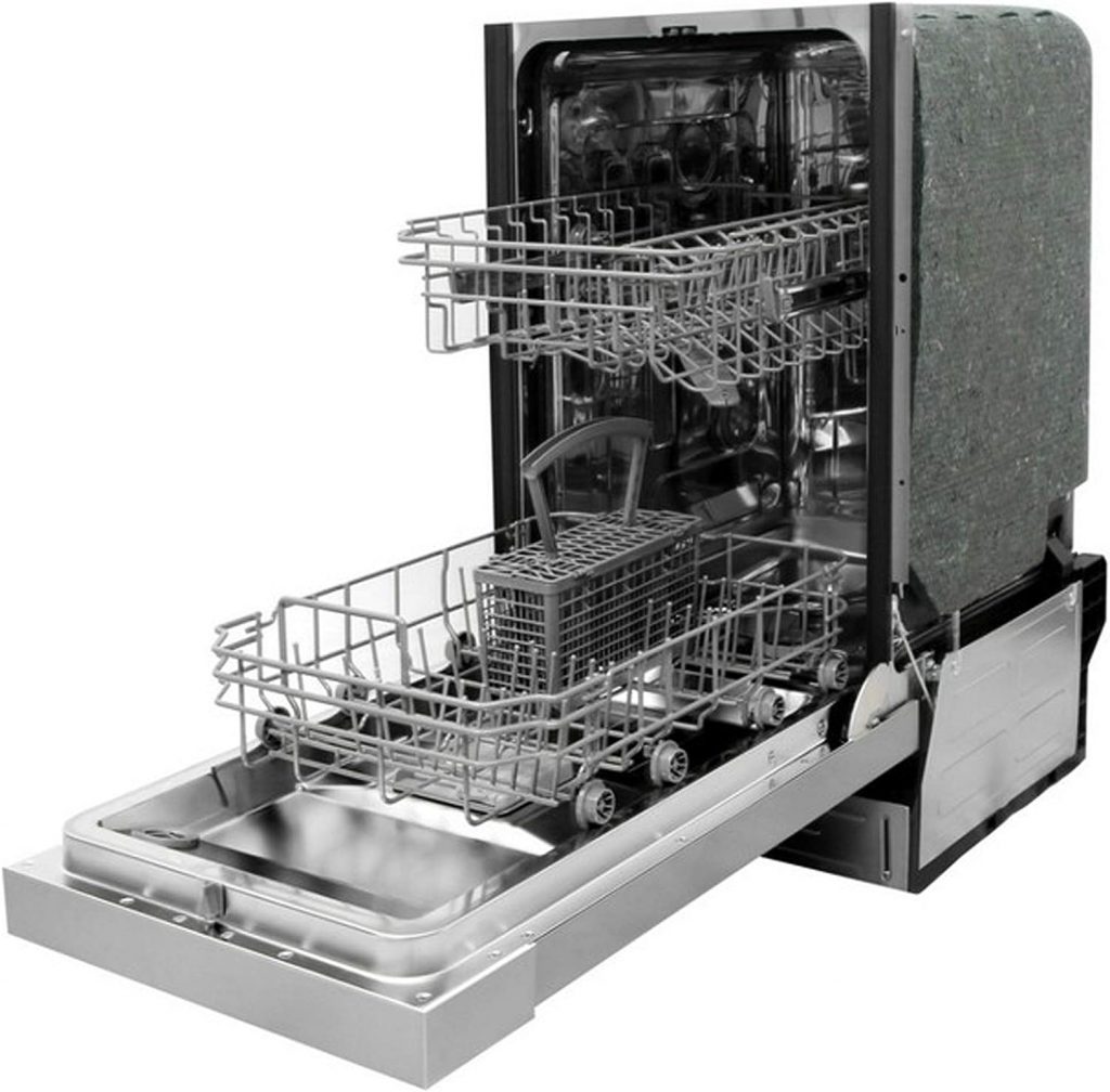 SPT SD-9254SS 18″ Wide Built-In Dishwasher w/Heated Drying, ENERGY STAR, 6 Wash Programs, 8 Place Settings and Stainless Steel Tub – Stainless