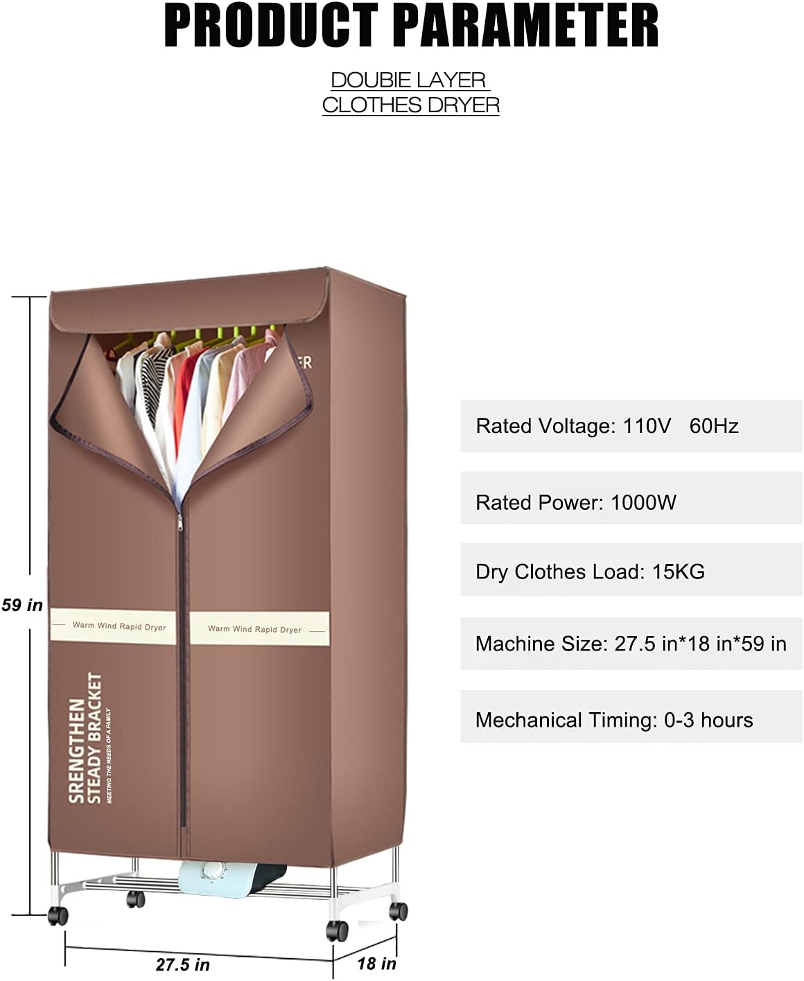 Xiaqing Clothes Dryer Portable Fast Review